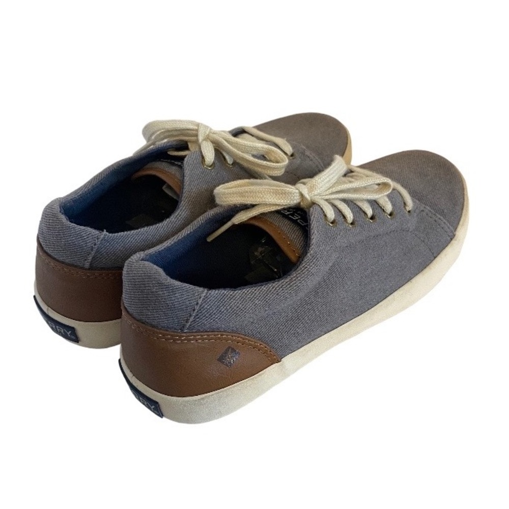 Sperry Top-Sider Grey Canvas Lace-up Shoe